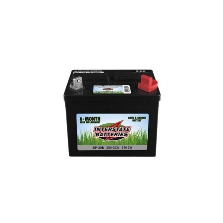 Interstate Batteries INTERSTATE BATTERIES SP-30R Lawn and Garden Battery, 12 V Battery SP-30R